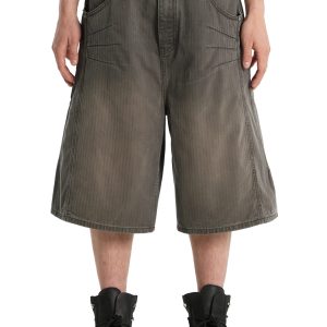 Trendt Vision Herringbone Shorts Brown