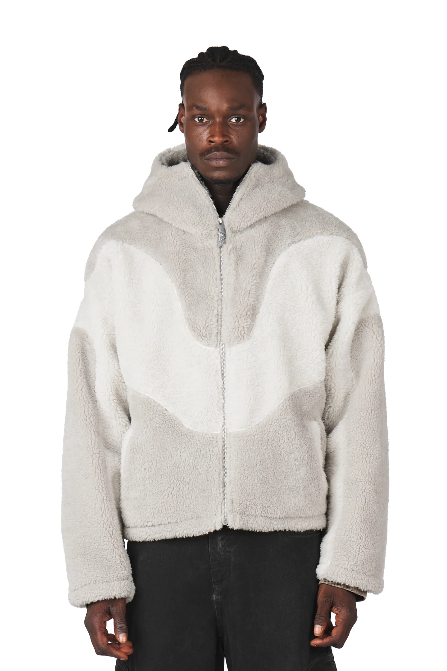 Trendt Vision Stone Grey Fleece Jacket Trendt Vision Stone Grey Fleece Jacket
