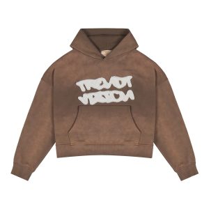 Trendt Vision Brown Logo Hoodie