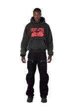Black Double Layered Hoodie