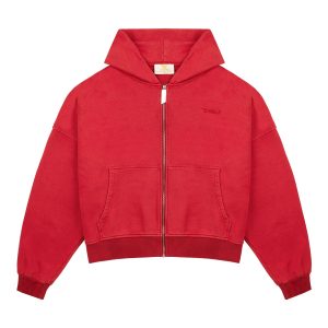 Trendt Vision Red Logo Zip Hoodie