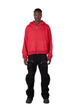 Trendt Vision Red Logo Zip Hoodie