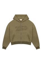 Trendt Vision Olive Zip Hoodie