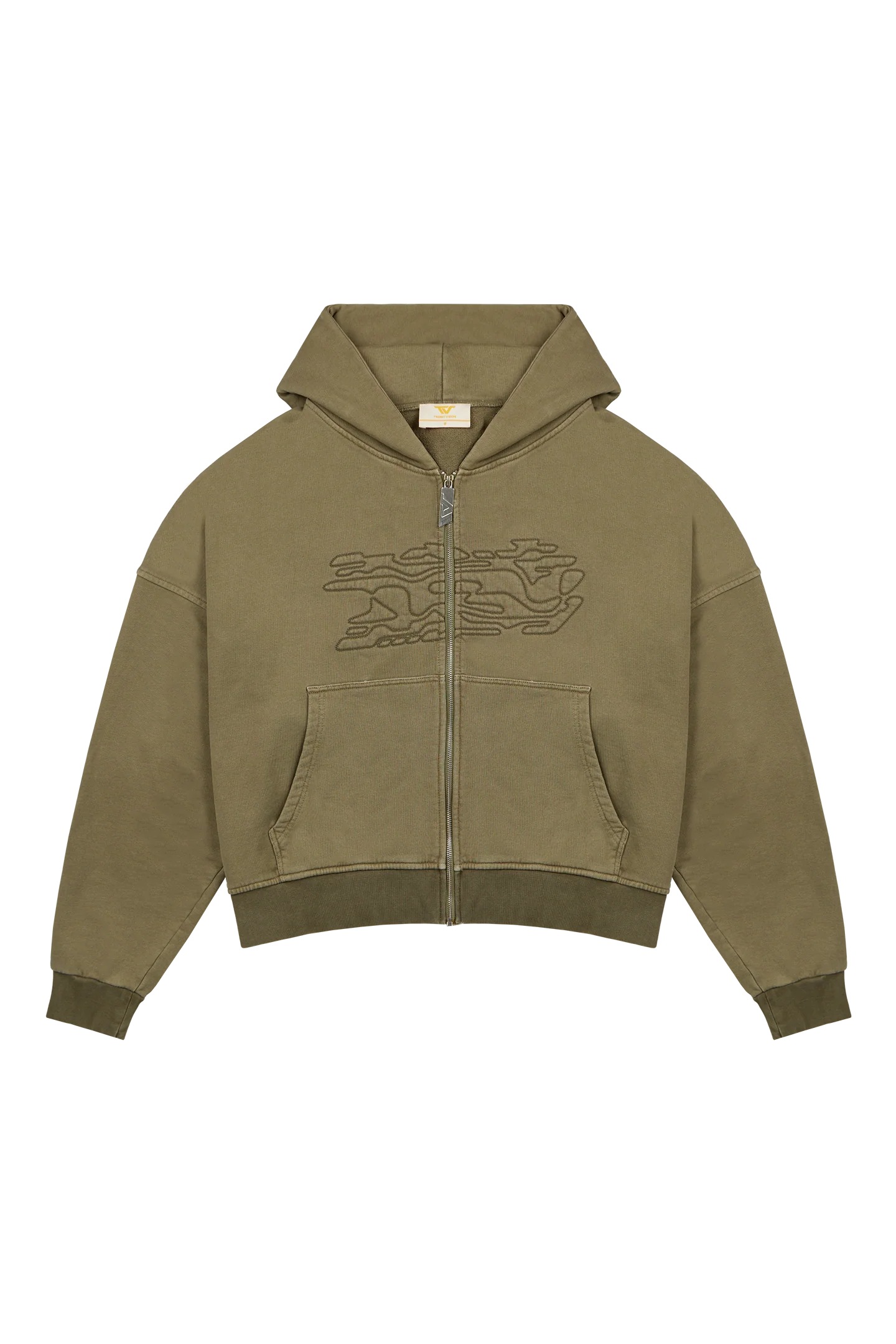 Trendt Vision Olive Zip Hoodie Trendt Vision Olive Zip Hoodie